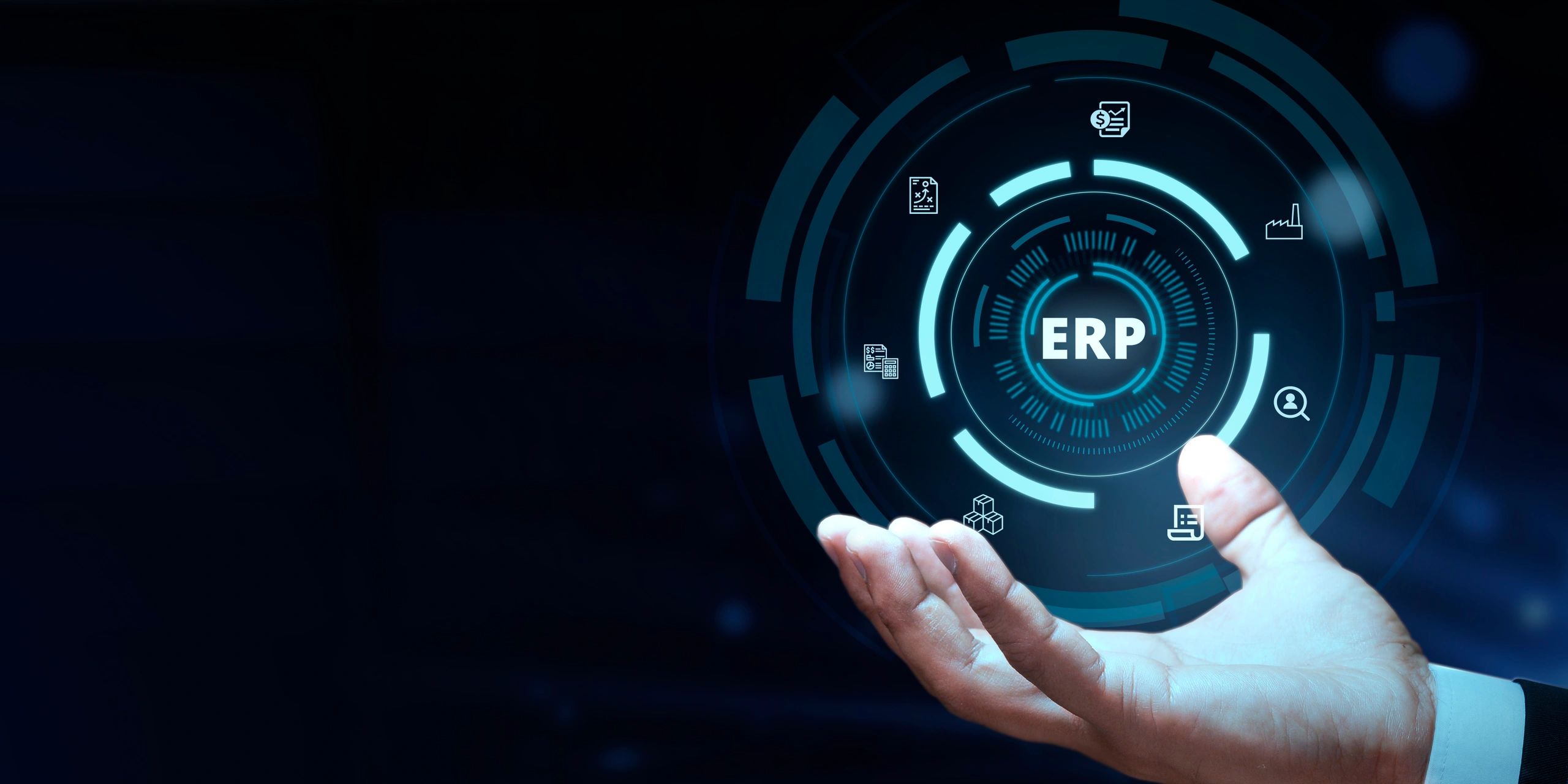 Team working on ERP integration